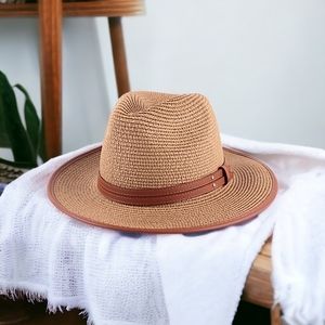 48108  Woven Fedora Hat